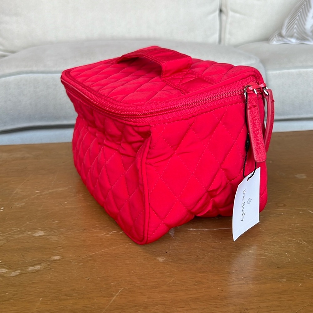 New Vera Bradley, cosmetic travel bag fire red.
